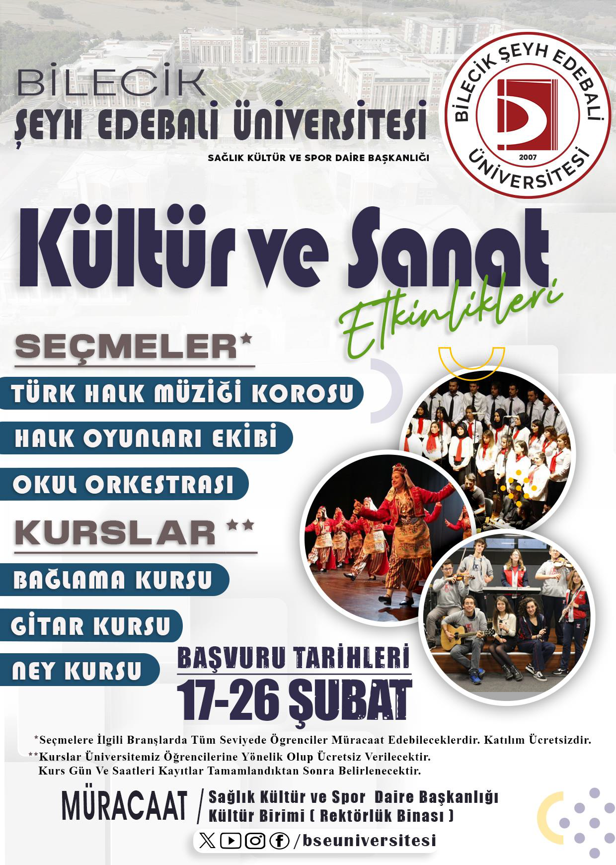 Kültür ve Sanat Etkinlikleri Başladı!